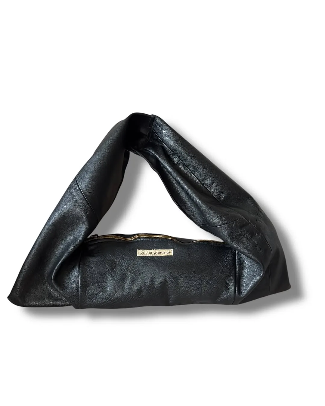 Ordinary black, black leather bag