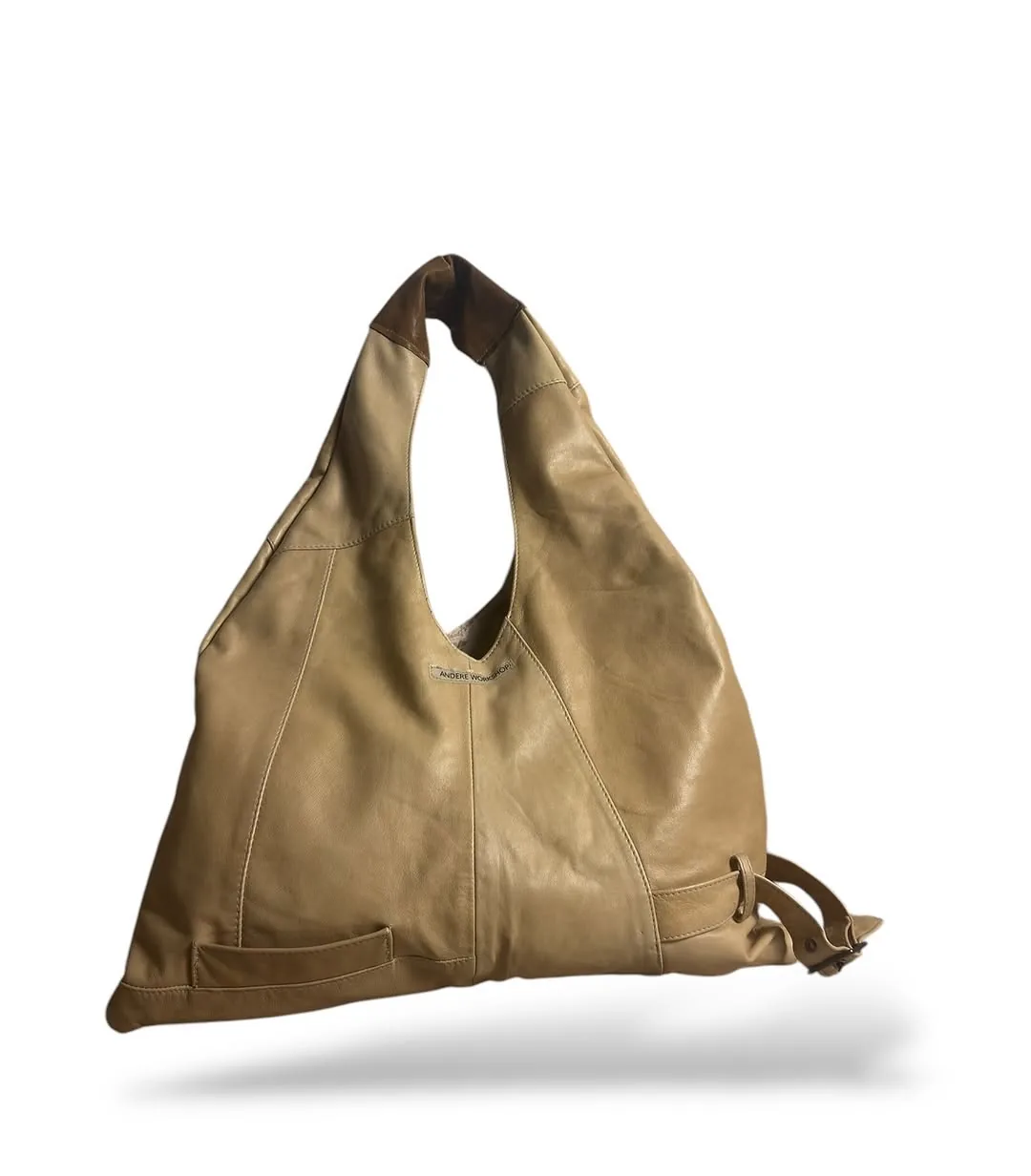 Shopper tan, tan leather bag